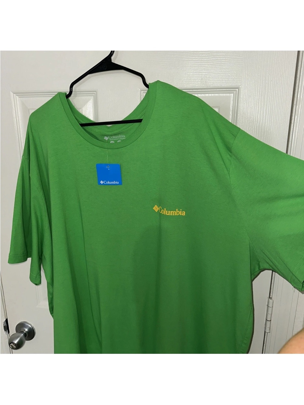 Columbia Men's Lime Green Short Sleeve Logo Tee